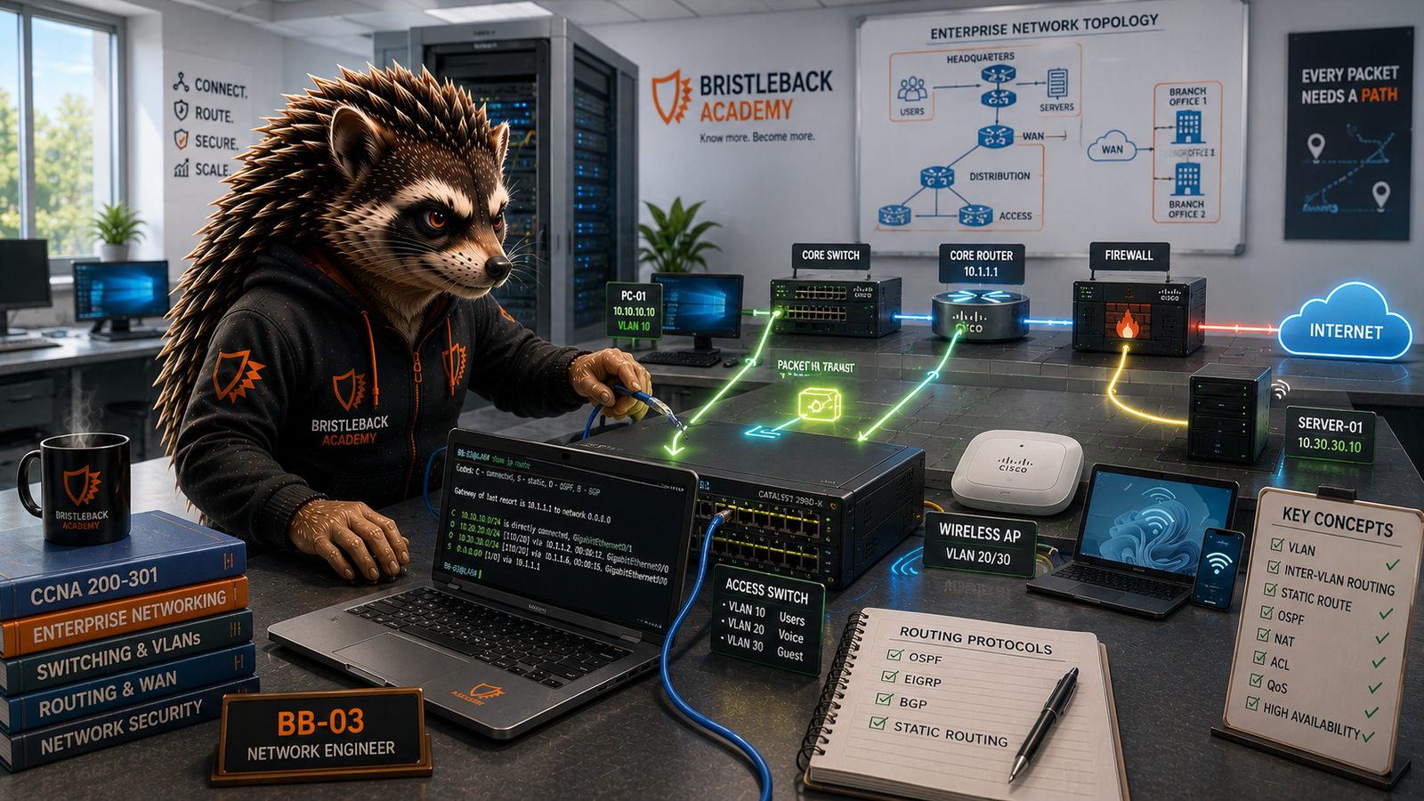 Cisco enterprise networking training environment