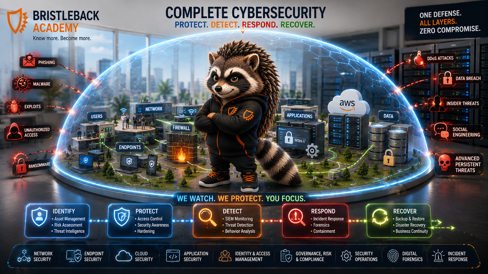 Bristleback Cybersecurity Professional complete cybersecurity environment